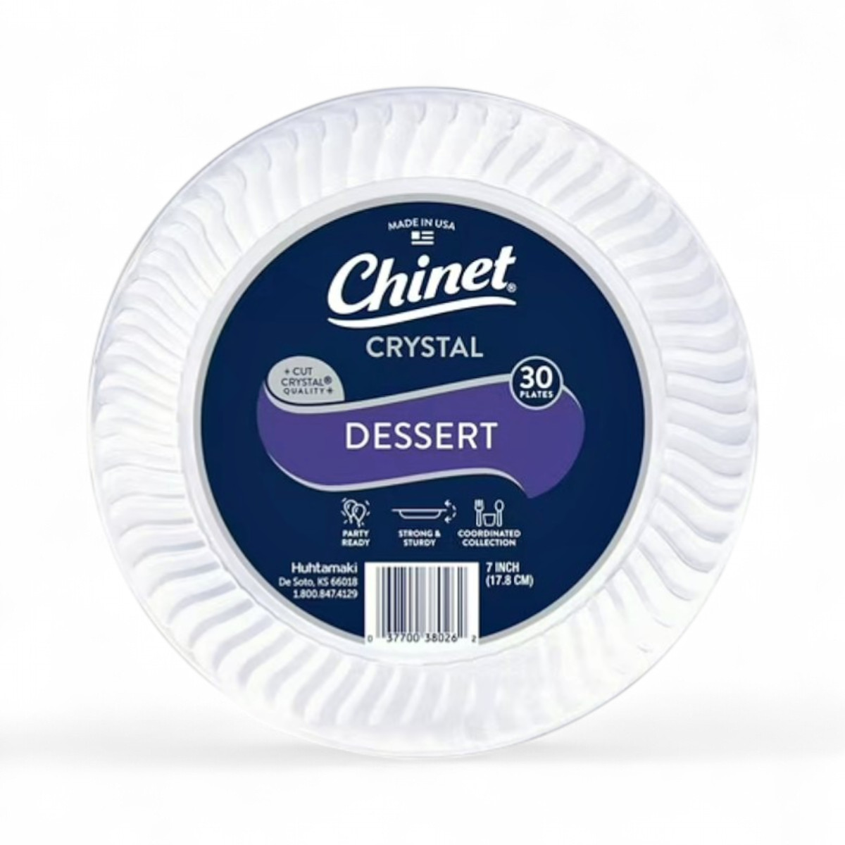 Chinet Crystal Clear Plastic Dessert Plate, 7″ – 150 Count