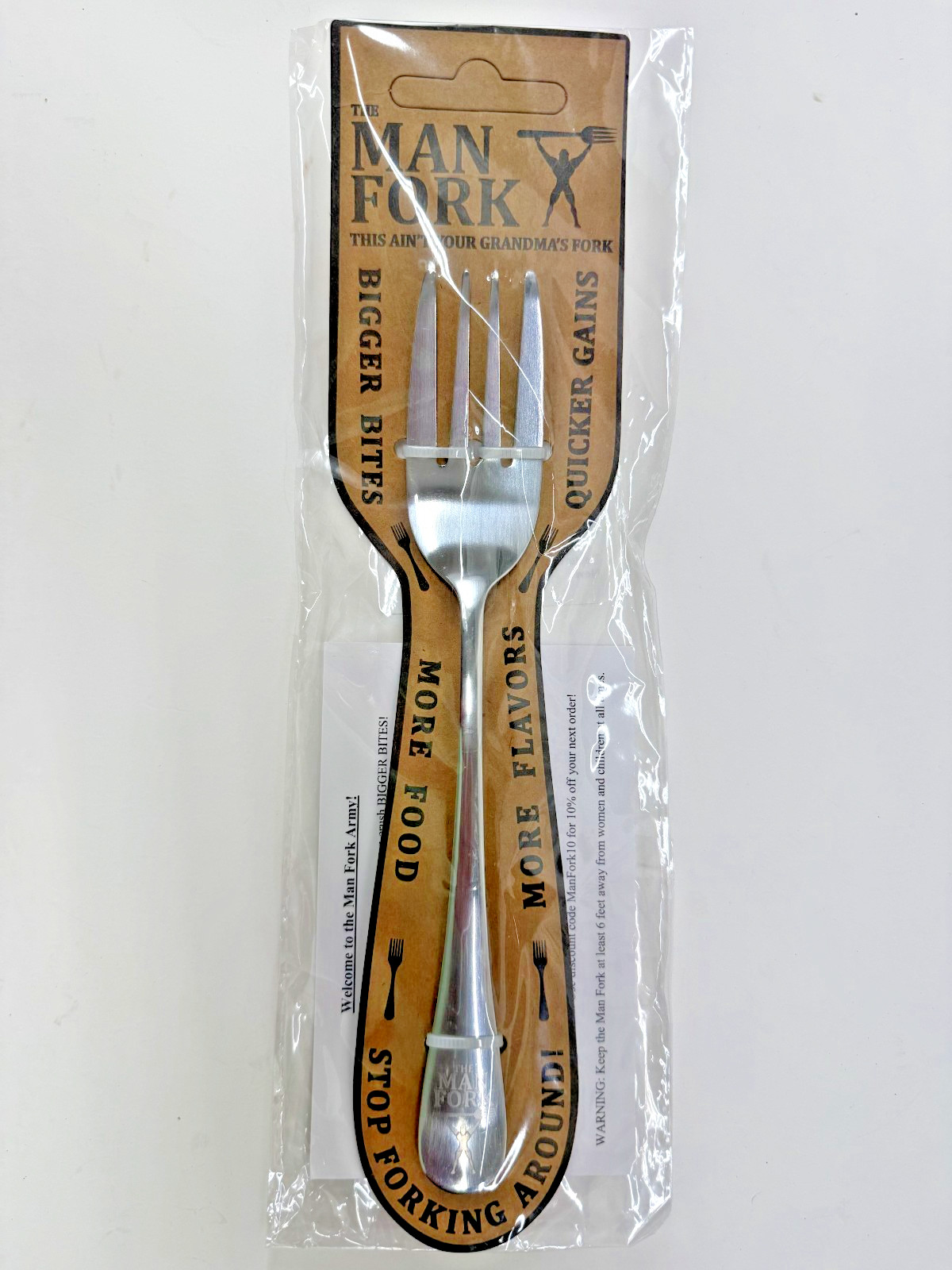 Father’s Day Funny GIft – Man Fork Oversized Novelty Fork Gag Stainless Steel