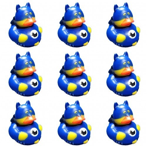LOT OF 9 SUPERHERO 2″ BATMAN INSPIRED CRUISING RUBBER DUCK CRUISE DUCKS