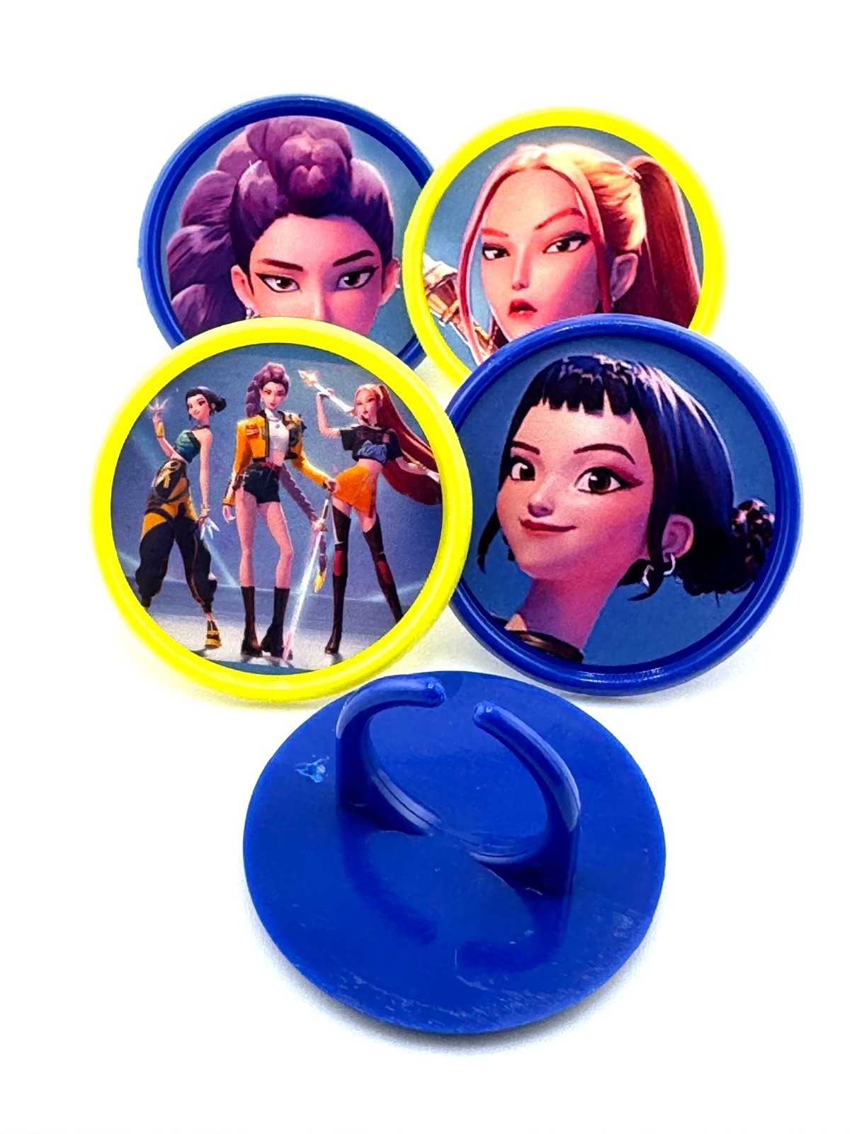 KPop Demon Hunters Party Supplies Cupcake Toppers Rings Cake Decorations – 12 pk