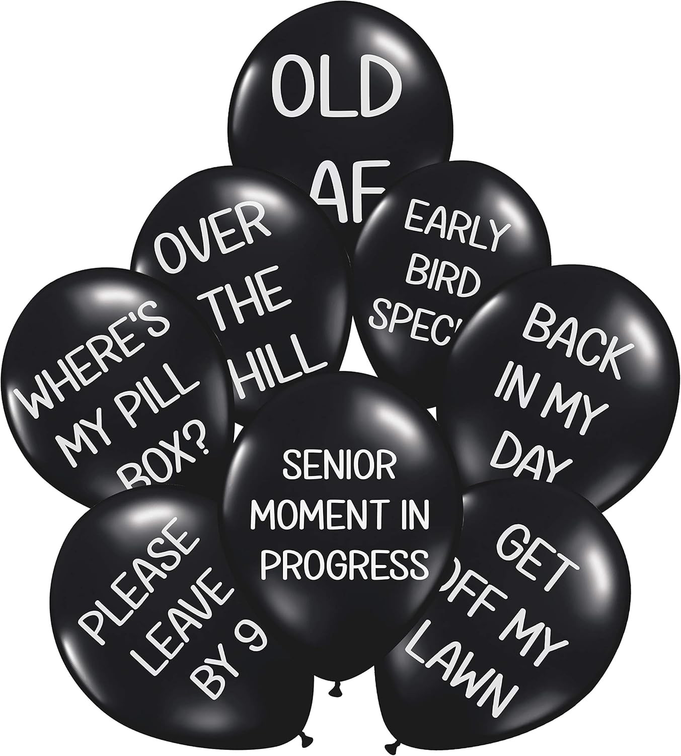 Funny Abusive Balloons | Fun Decoration for Adult Birthday Party (16 Pack)