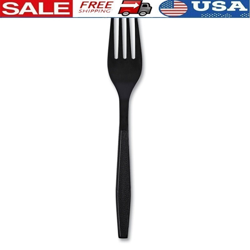 Heavyweight Wrapped Polypropylene Forks 1000 Count Sanitary Cutlery Utensils New