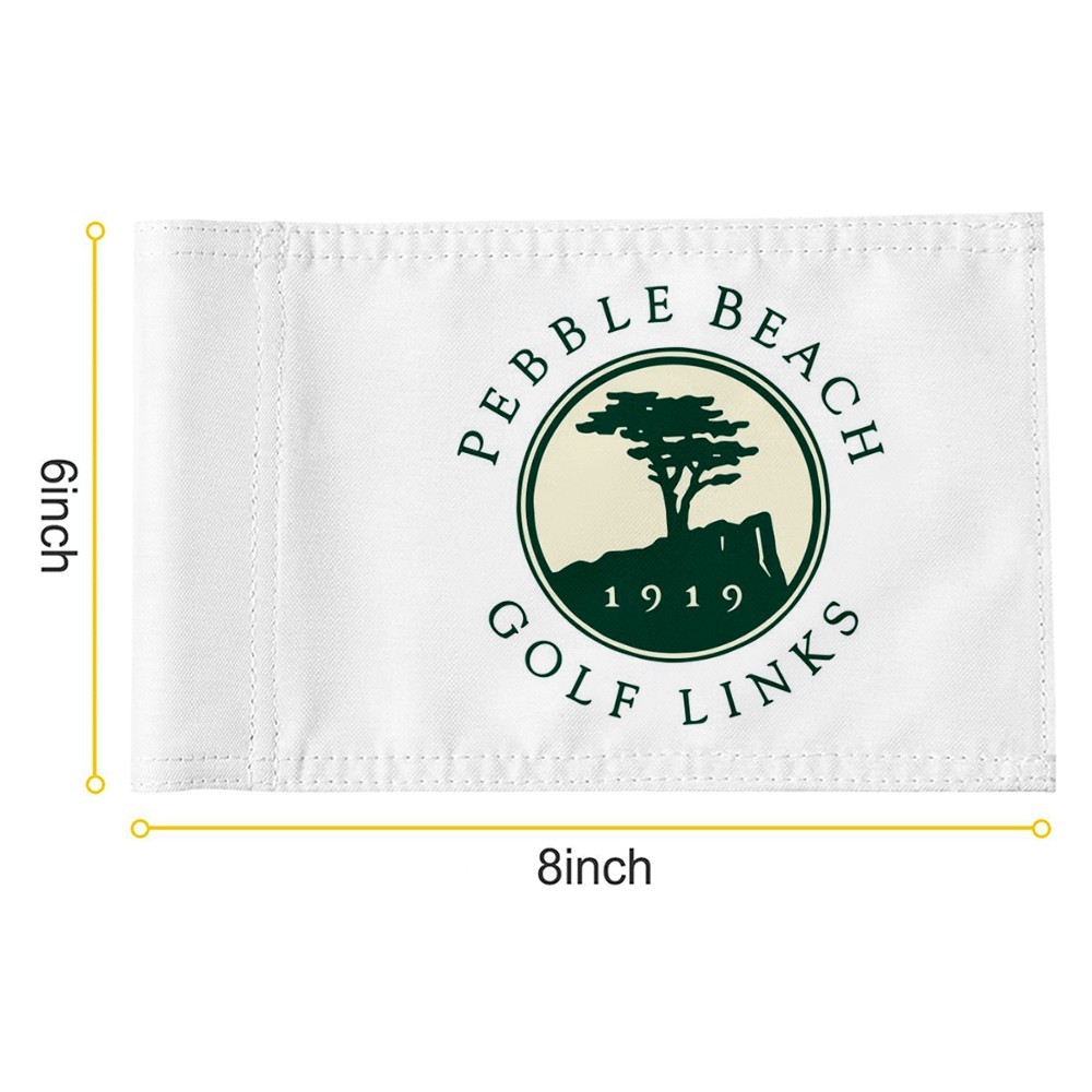 1919 PEBBLE BEACH GOLF LINKS US OPEN PGA Golf Pin Regulation Tube Flag 8x6Inch