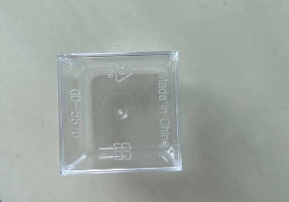 Mini Dessert Cups, 5.4oz Disposable Square Cups Clear Plastic with Lids
