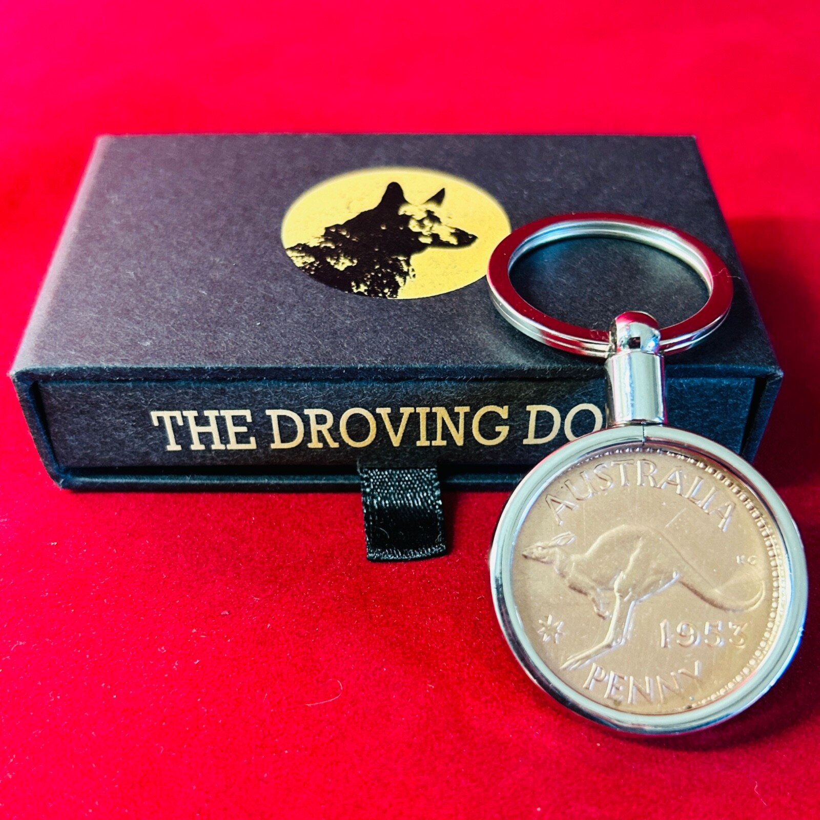 1986 Australian Penny Keyring – 40th Birthday Anniversary Gift Present