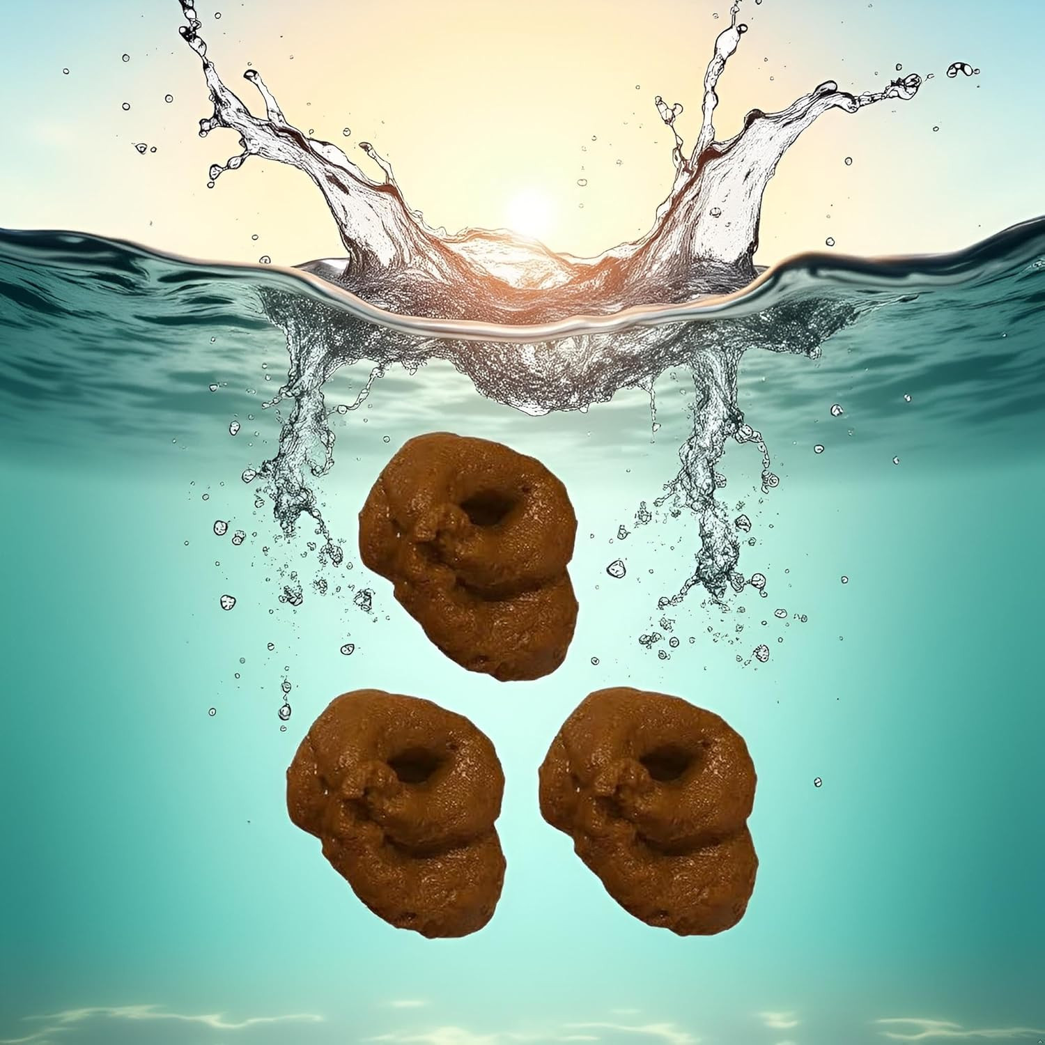 3Pcs Brown Fake Poopy Props, Realistic Fake Poop, Novelty Floating Fake Poop Pro