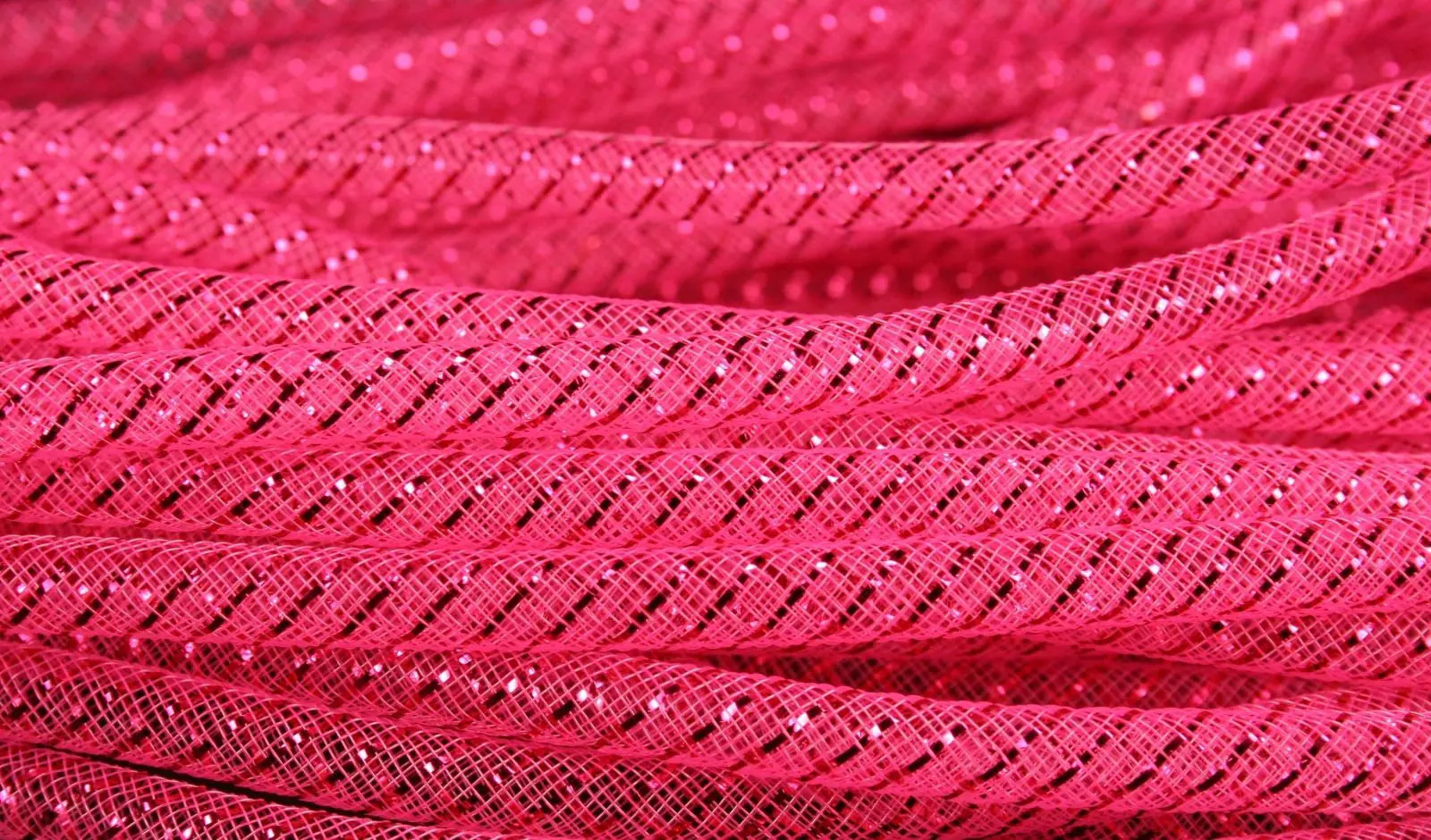 8MM Deco Mesh Tubing Flexible CYBERLOX Party & Holiday Choose Color and Yards