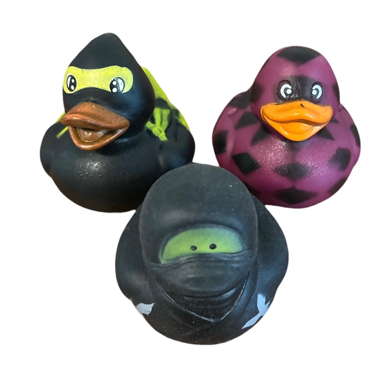 Rubber Ducks Lot of 32 Jeep Ducking Bath Ninja Military Bikini Minecraft Duckies