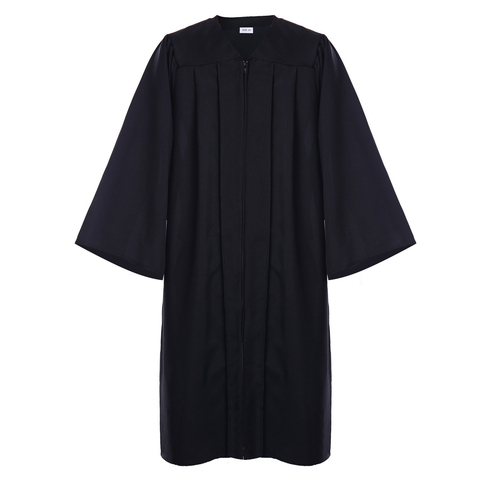 Unisex Adult Matte Graduation Cap and Gown Tassel Set Black 48