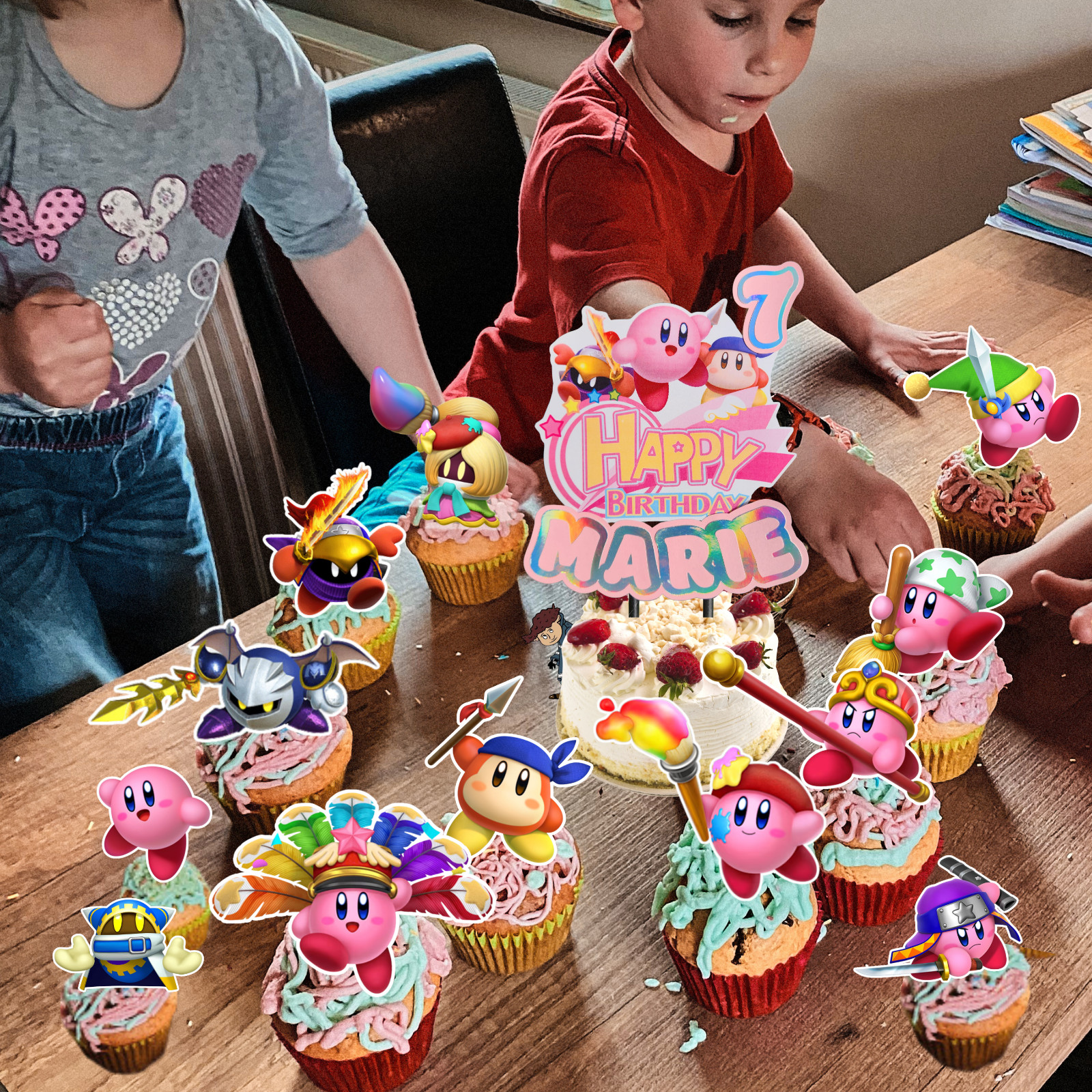 Kirby Star birthday party supplies favor centerpiece decoration event theme pink