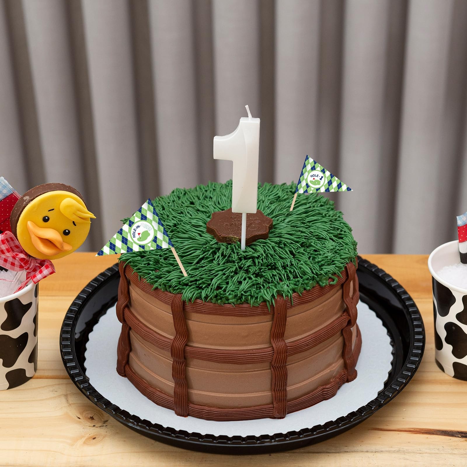 50 Pcs Golf Cupcake Toppers Hole in Decorations 1st Golf Cocktail Picks Mini …