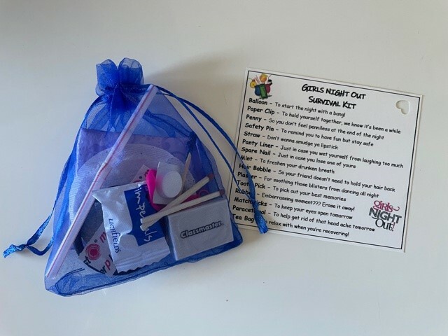 Girls Night Out Survival Kit, Novelty Keepsake, 15 items!!