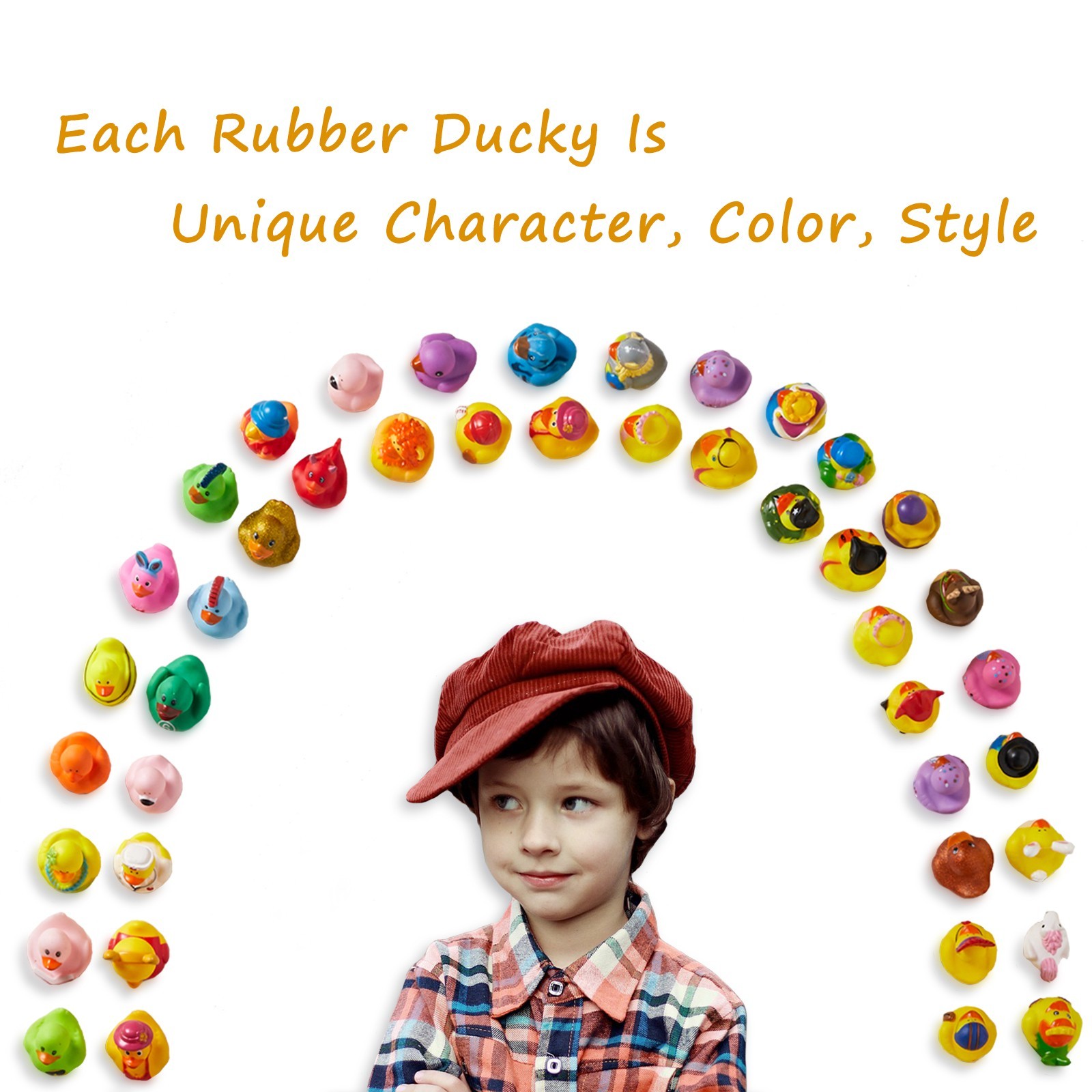 Rubber Ducks in Bulk,Assortment Duckies for Jeep Ducking Floater Duck Bath Toys