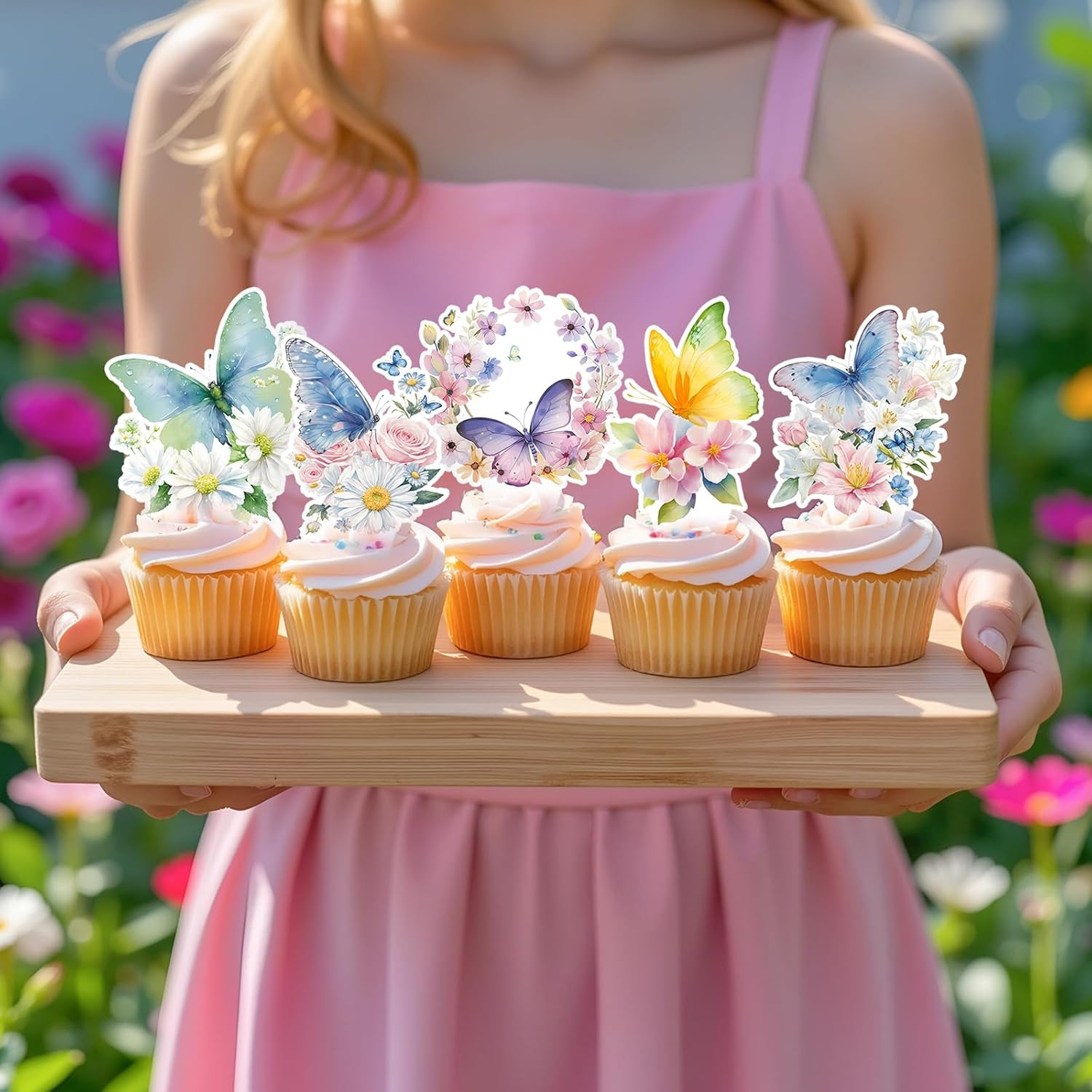 48 Pcs Butterfly Cupcake Toppers Butterfly Cake Decorations