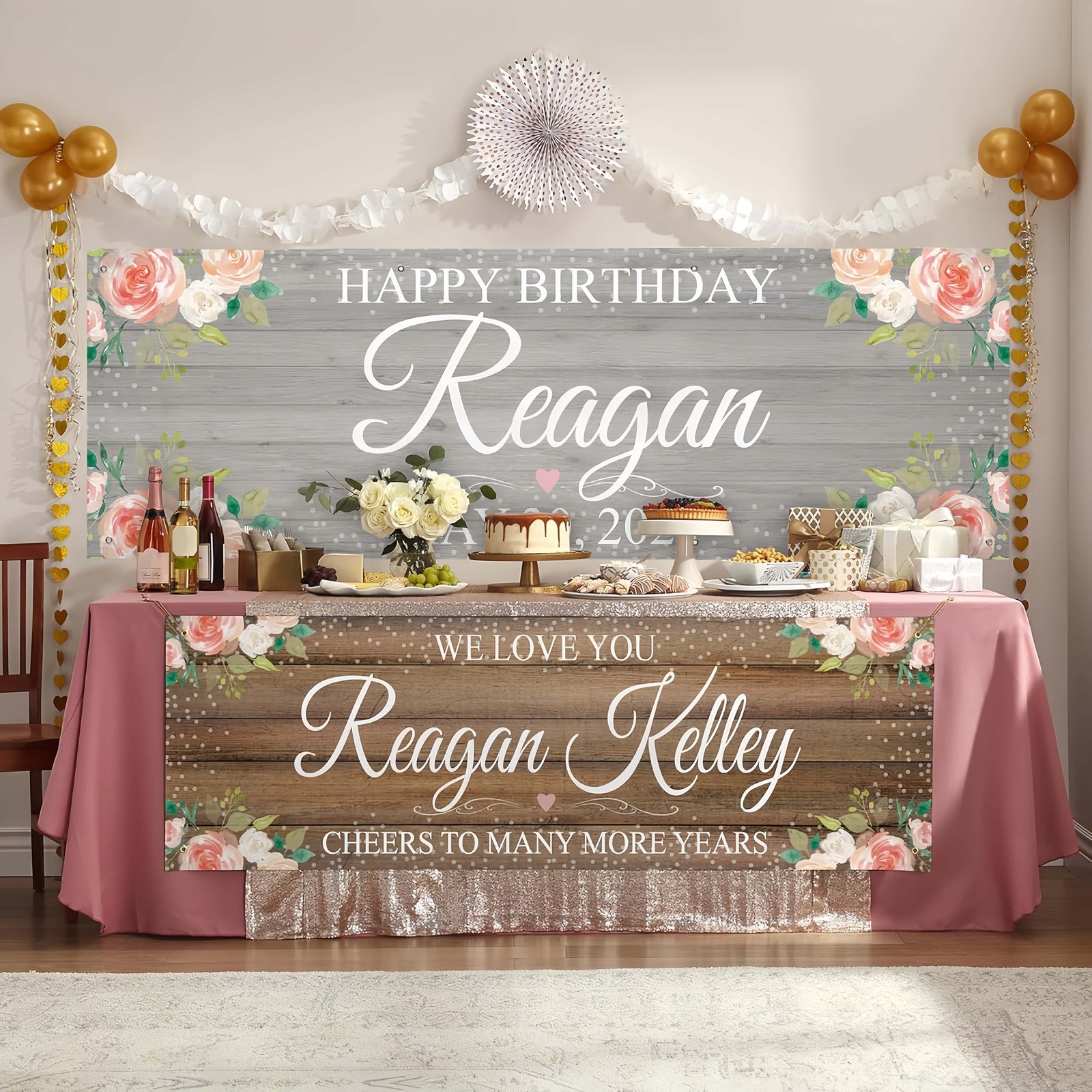 Custom Personalized Banner for Home Decor – Add Your Own Logo, Text & Photo