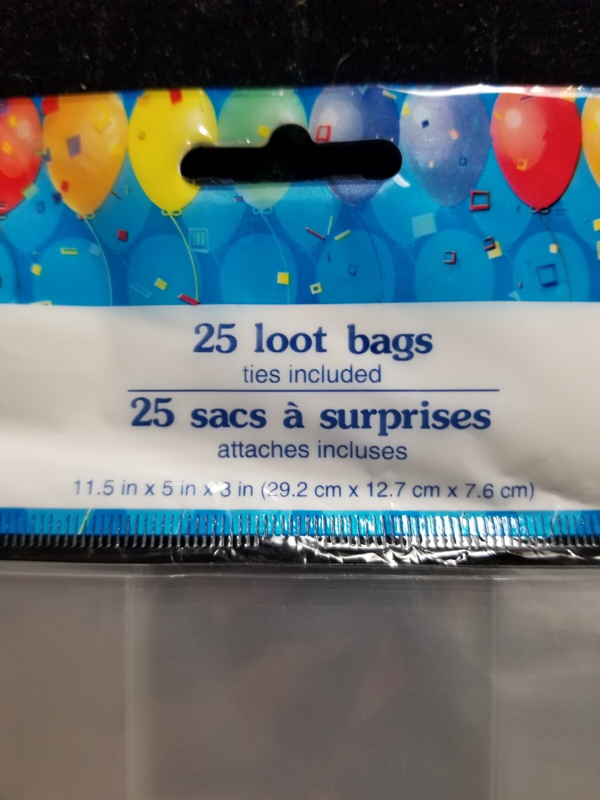 Party Loot Bags Clear Cellophane 25 Count Favors Candy + Twist Ties Any Occasion