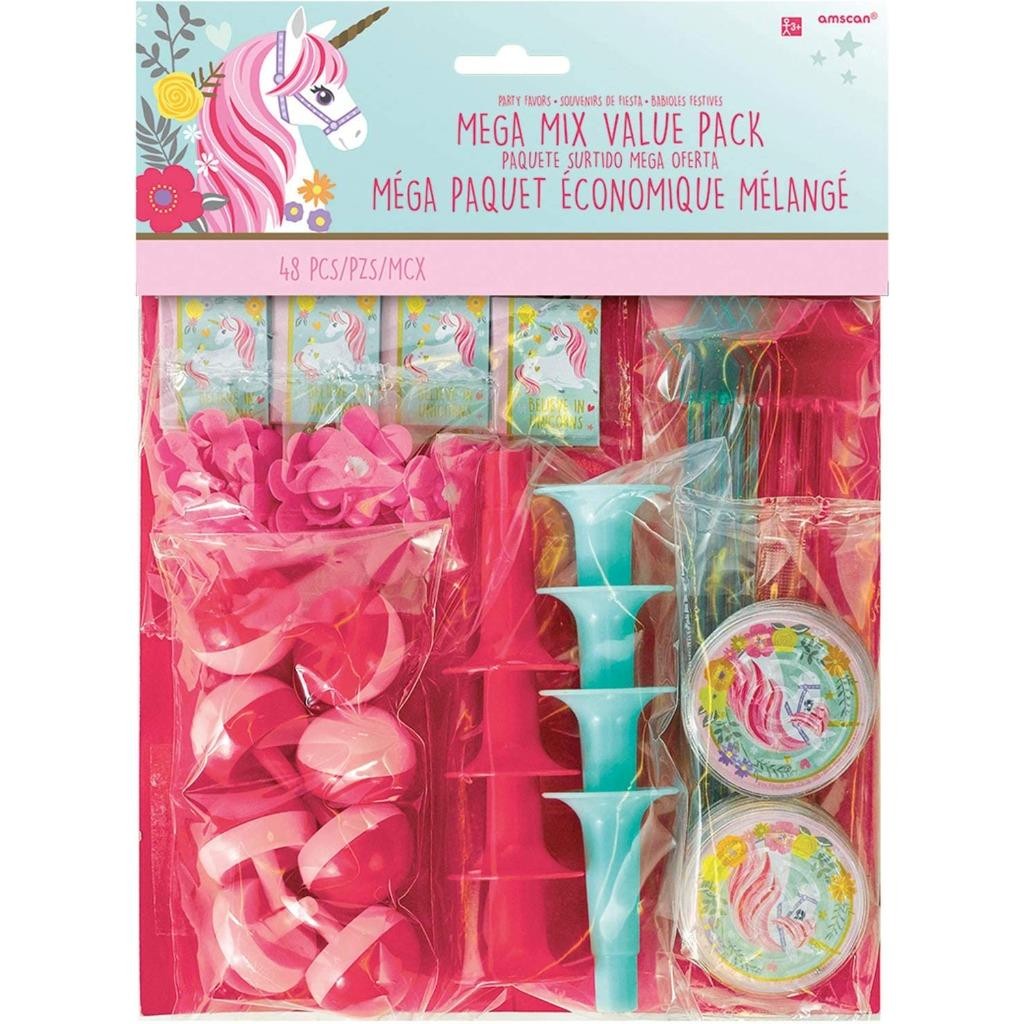 Unicorn Party Favors Mega Birthday Party Value Pack 48 Pieces Toys Games New