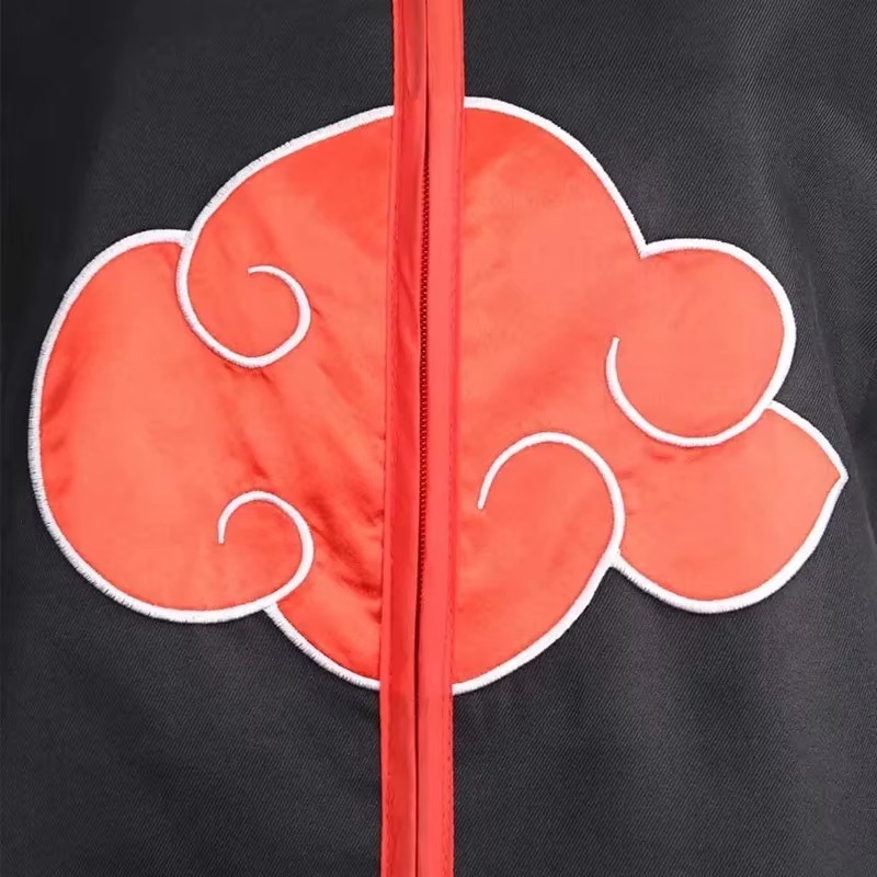 Red Cloud Ninja Cloak Costume Anime Style For Role Play Robe Halloween Outfit