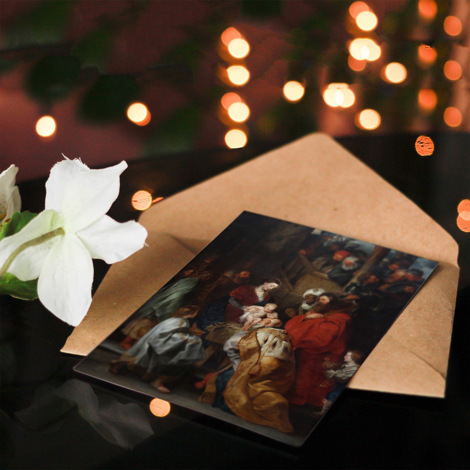 Peter Paul Rubens Adoration of the Magi Biblical Scene Art Greeting Card