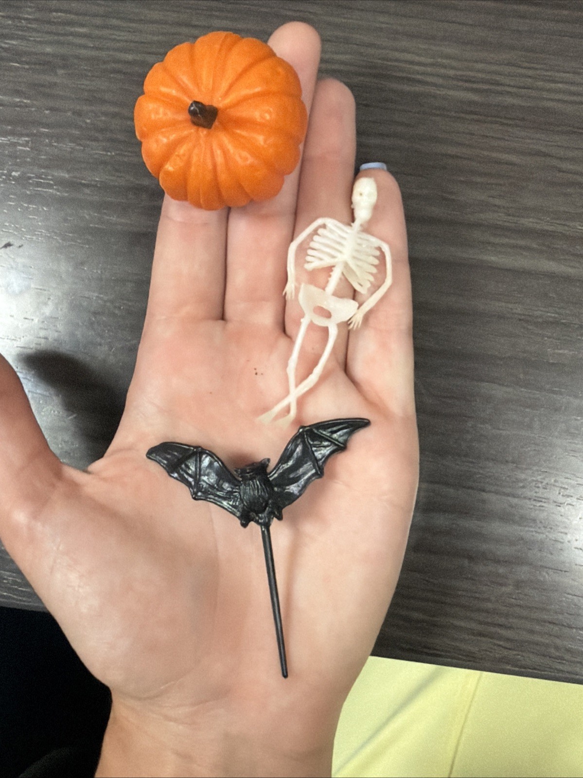 Vintage Halloween Cupcake Toppers Picks Ghost Bats Witch Skeletons Pumpkins Lot