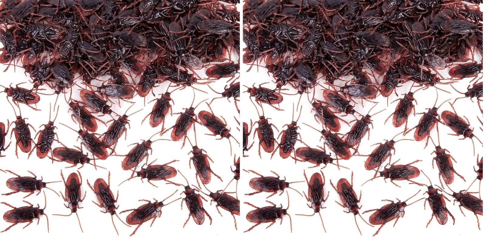 150PCS Realistic Fake Cockroaches Prank Gag Gifts for Halloween Party