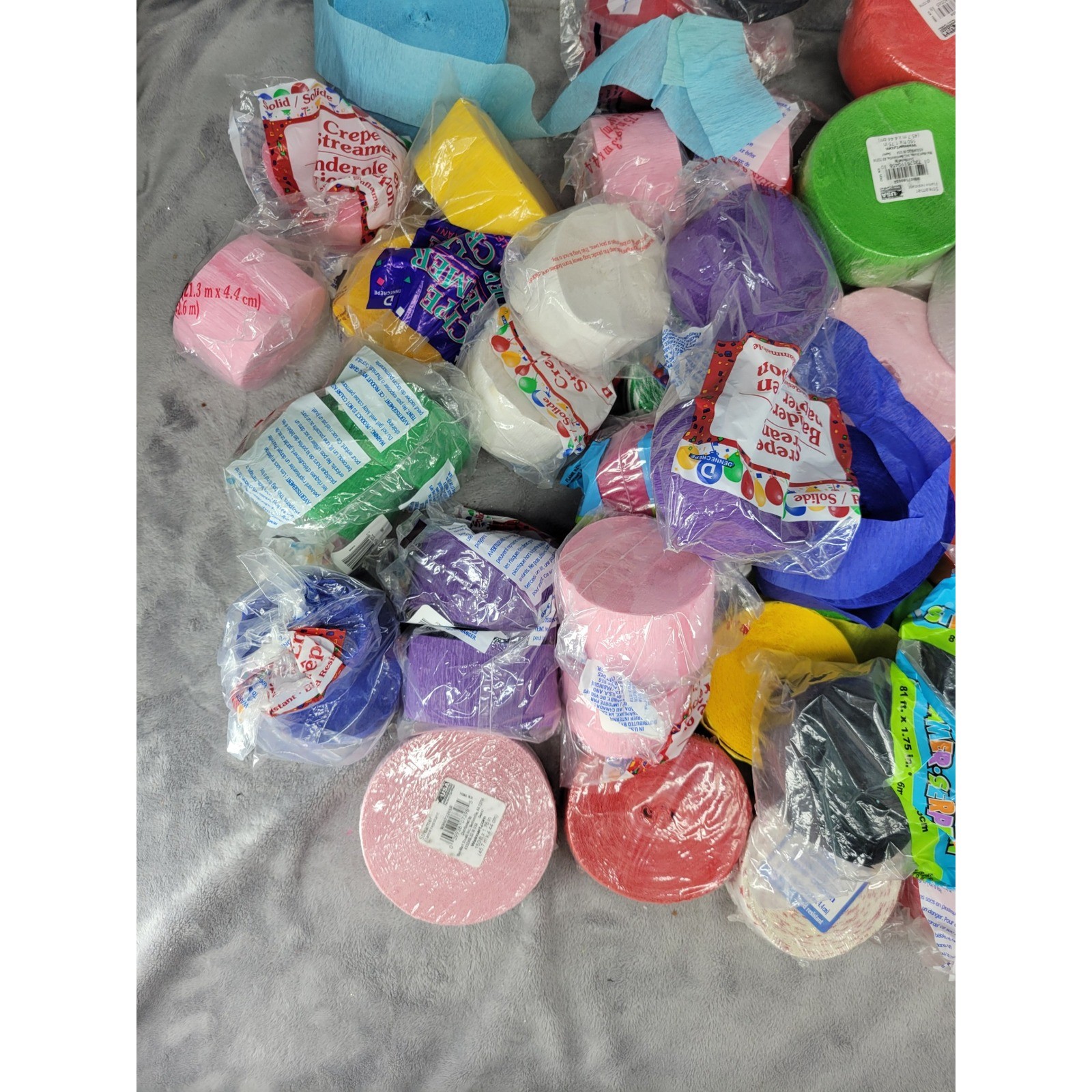 6lbs Multicolored Solid Color Crepe Streamers Paper Party Wedding Decoration