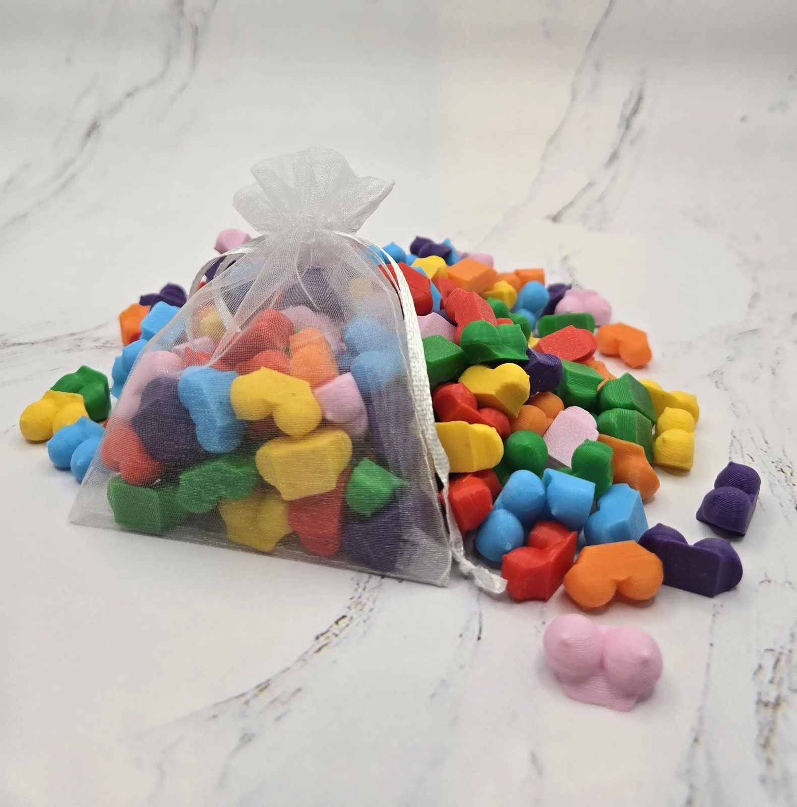 Bag of Boobs Tiny Novelty Figurines Funny Bachelorette Party Prank Gag Gift