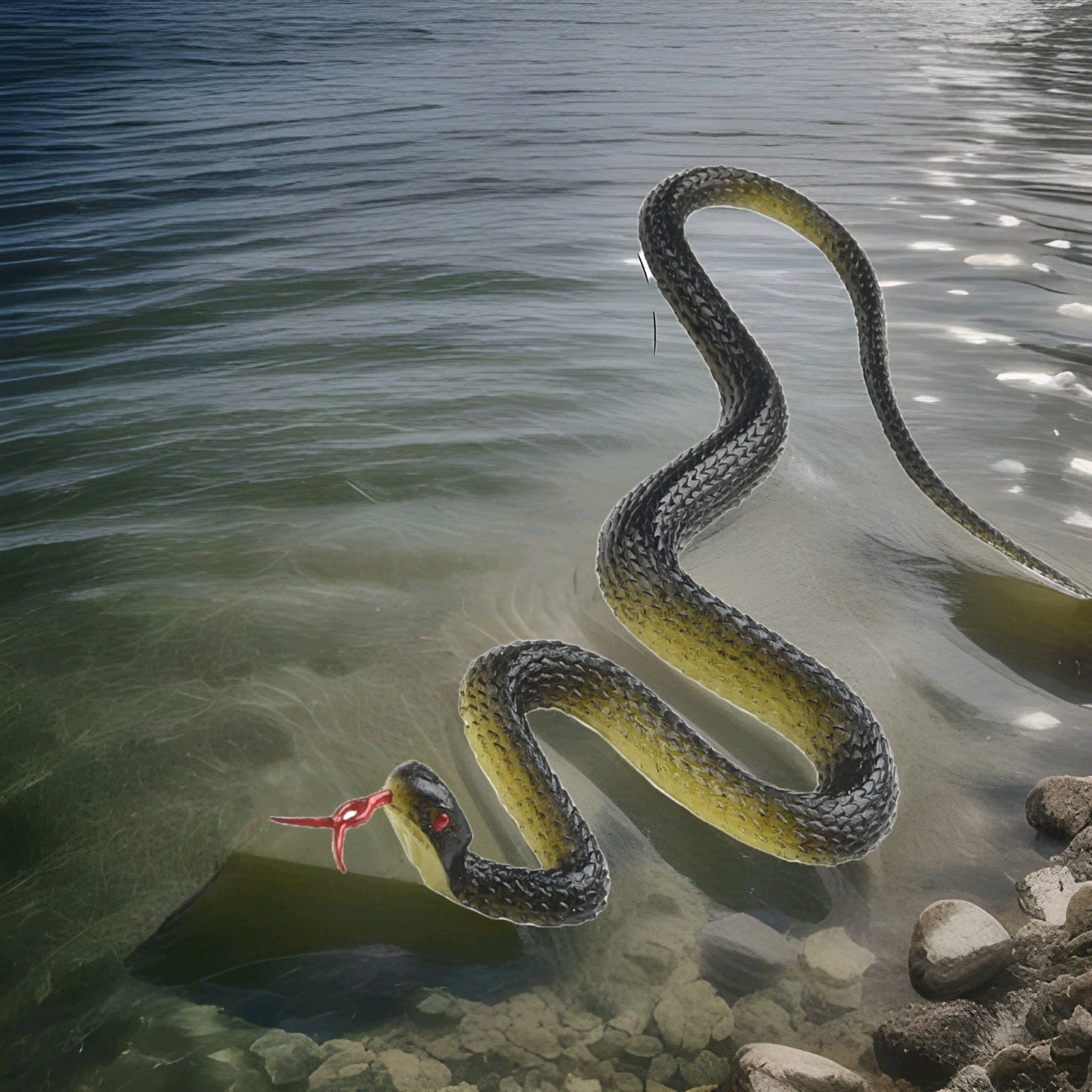 Realistic Rubber Fake Snake Halloween Prop Joke Prank 1 Foot Long New