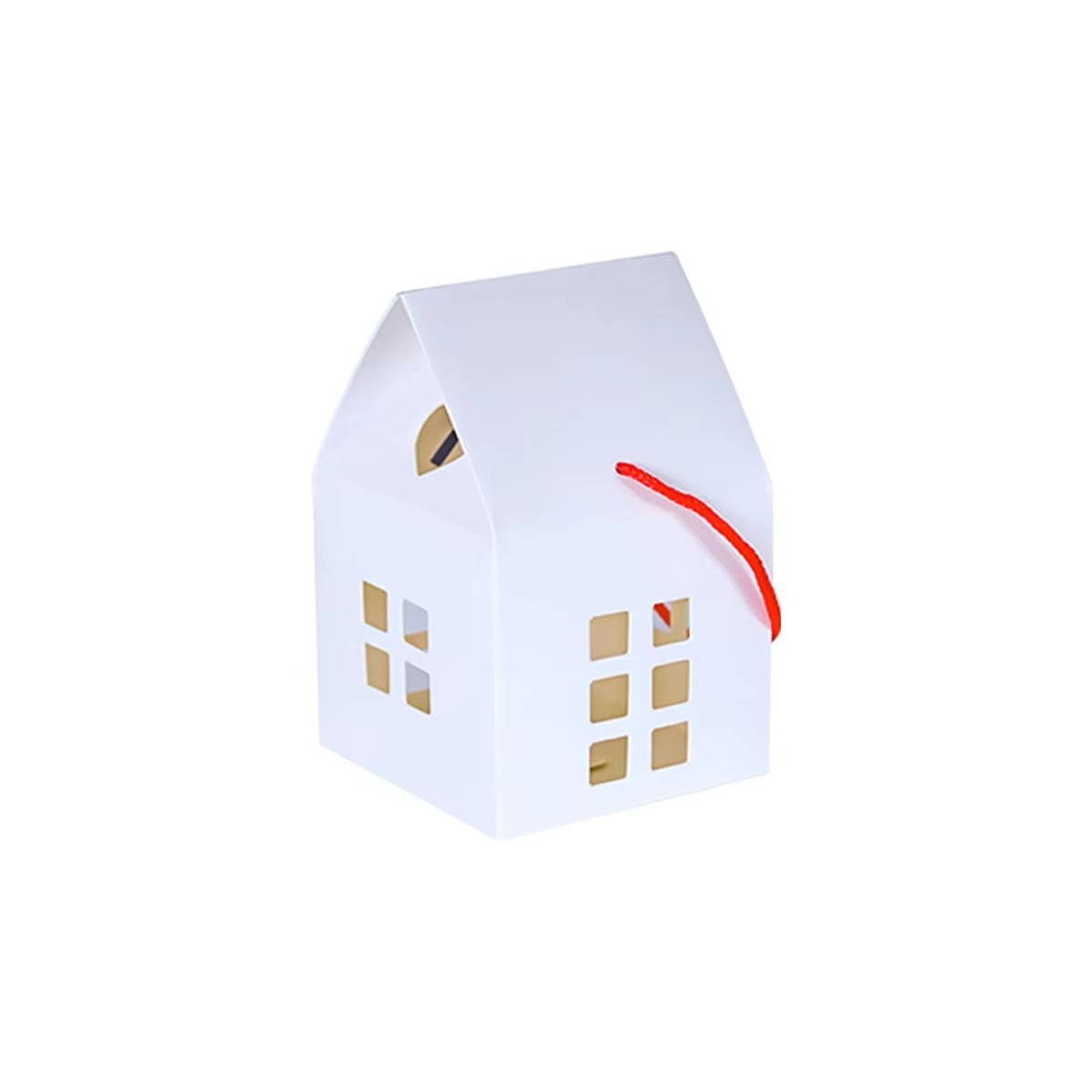 5/10Pc Christmas House Gift Boxes Candy Cookie Treat Favor Packaging Set
