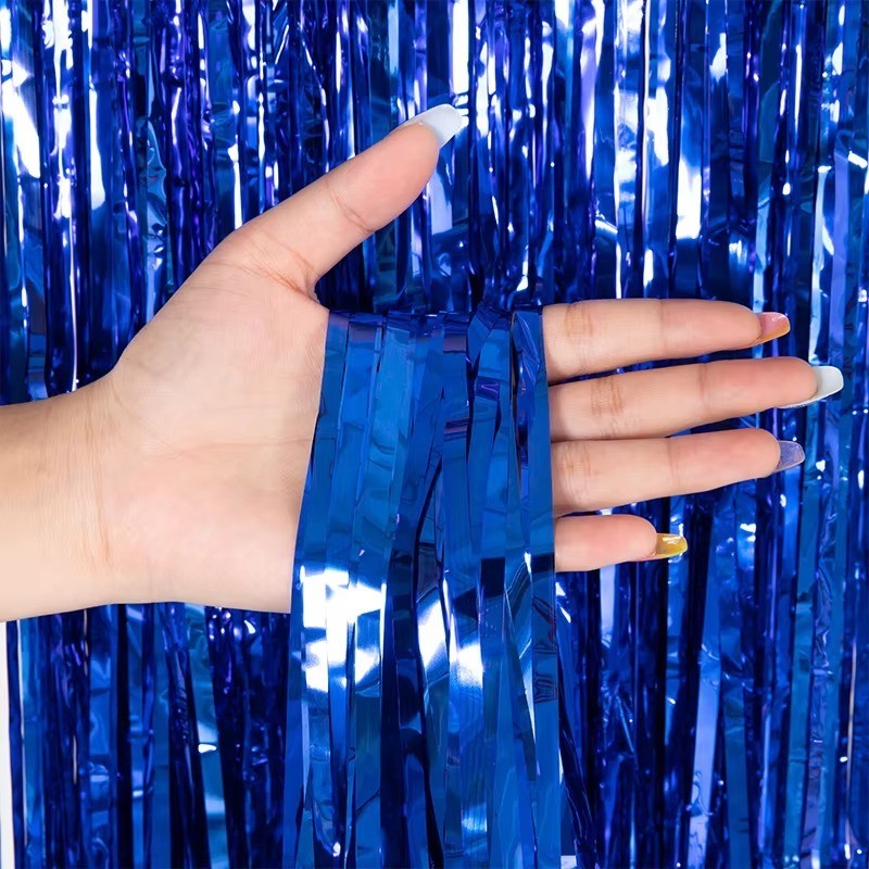 1M-3M Foil Fringe Tinsel Shimmer Curtain Door Wedding Birthday Party DECORATIONS