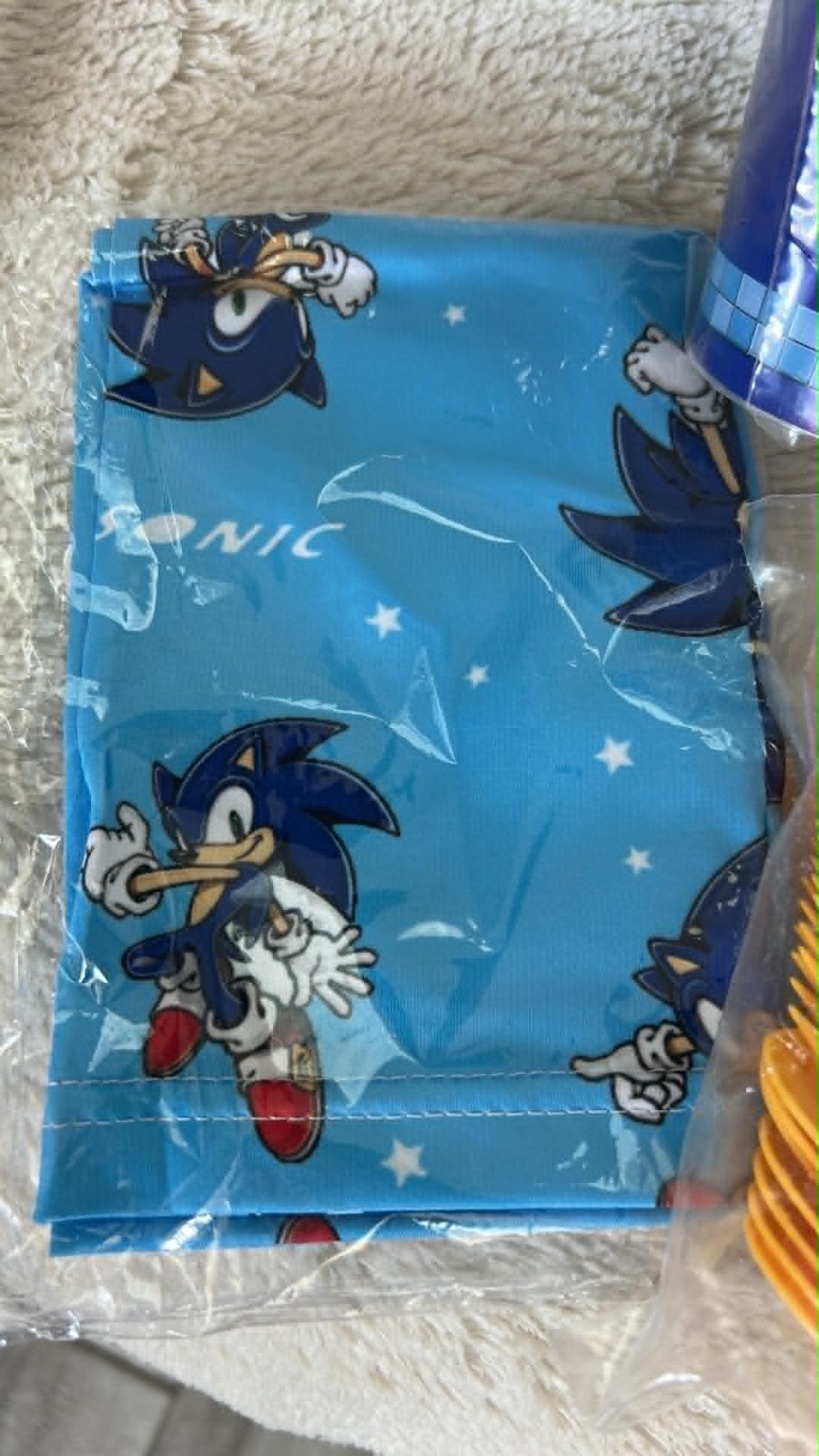 Sonic the Hedgehog Birthday Party Set: Plates, Napkins, Cups, Utensils, Stickers