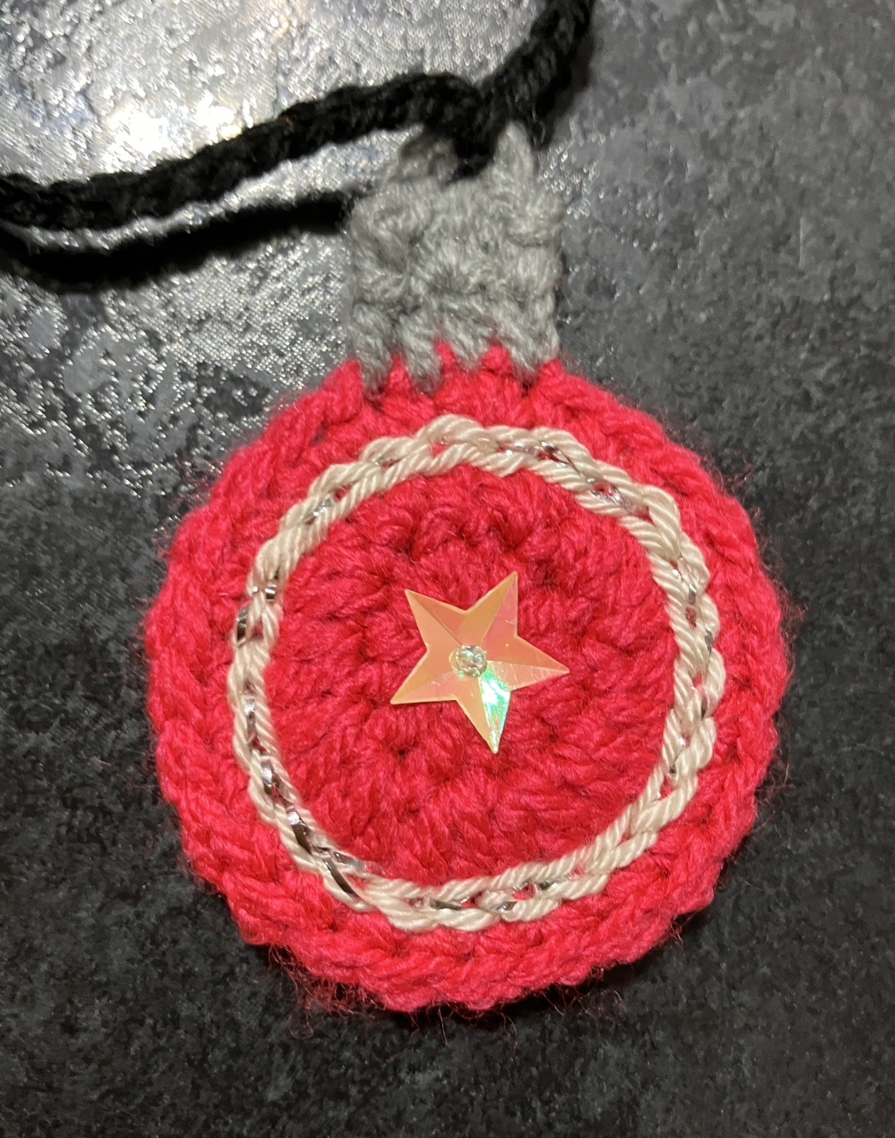 🌈 Rainbow Christmas gift Baubles Bunting Hand Crochet window camper gift