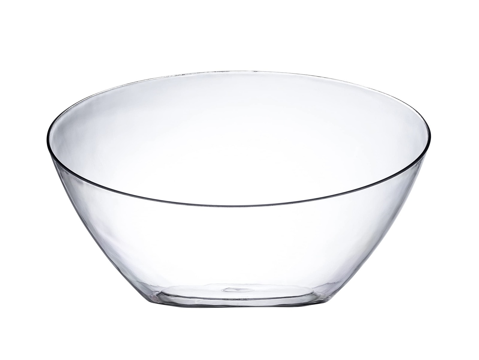 Crystal Clear, Disposable Premium Hard Plastic Medium Angled Bowl, Party, Sal…