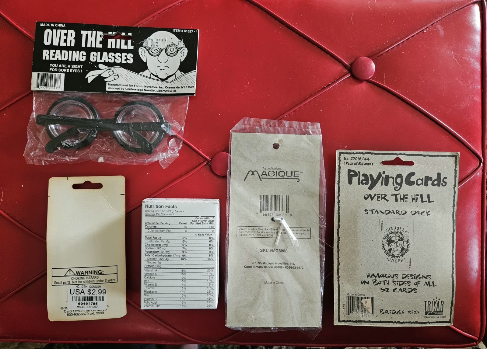 Vintage 90’s Magique Over The Hill Novelty Birthday Gag Gift Lot of 5 NEW