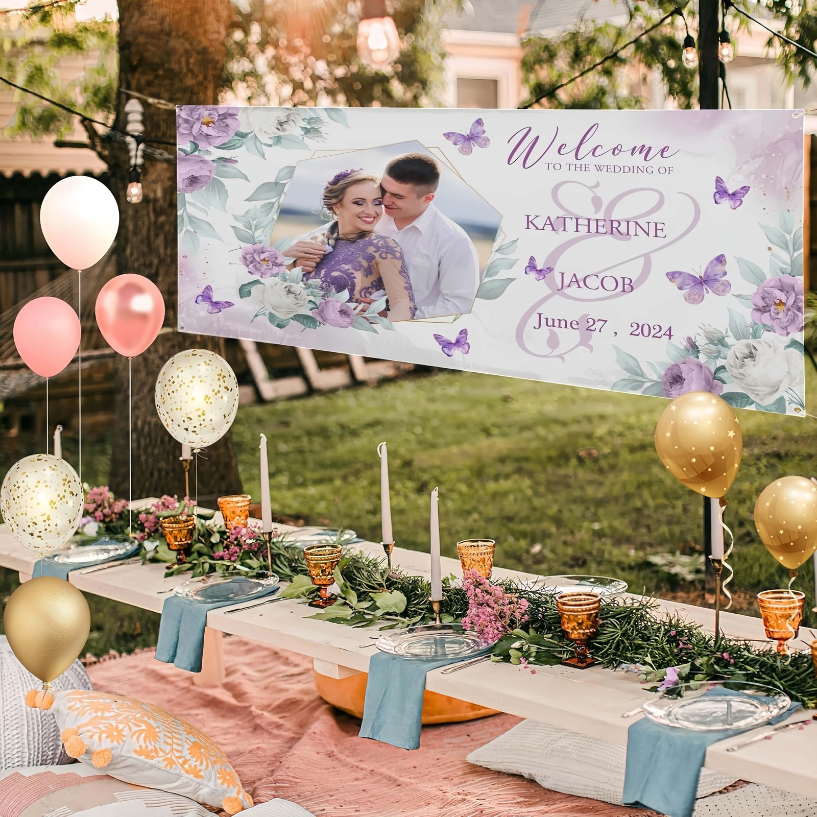 Custom Personalized Banner for Home Decor – Add Your Own Logo, Text & Photo