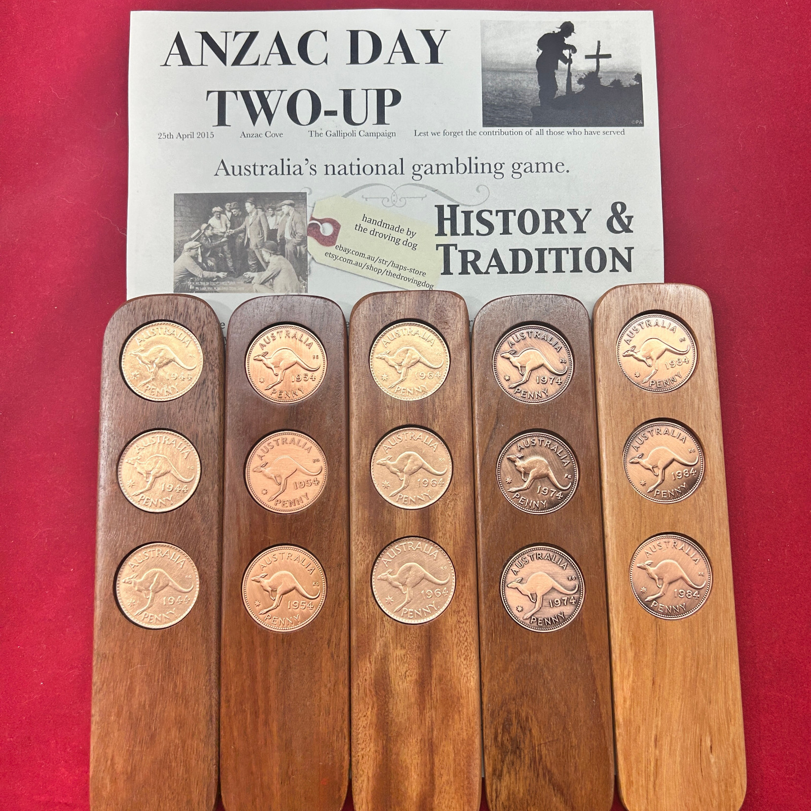2006 Australian Penny 2UP Game – 20th Birthday Gift Present – ANZAC Day