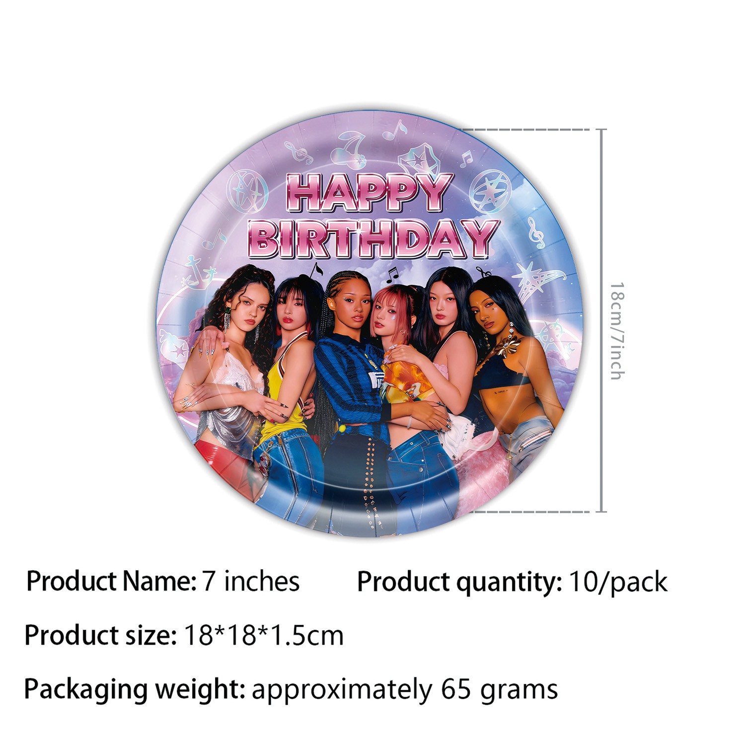 Girls Katseye Birthday Party Supply Plates Napkins Honeycomb Decor Cake Toppers