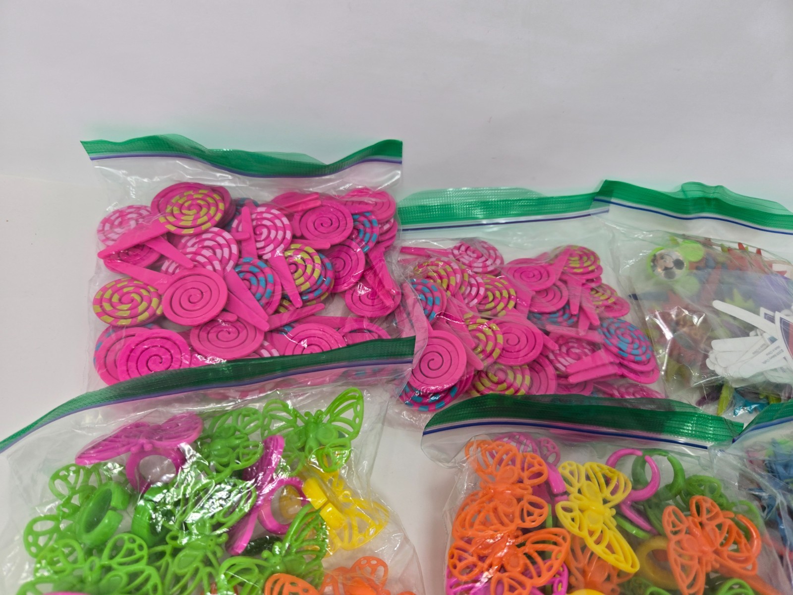 HUGE Vintage LOT of Cake Cupcake Picks Toppers Party Favors Rings Disney LOOK
