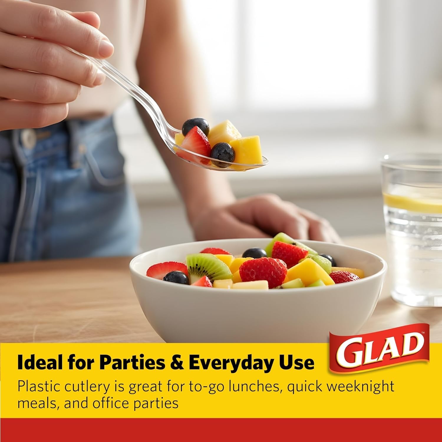 Versatile 24 Pack Clear Plastic Disposable Spoons – Perfect for Every Occasion