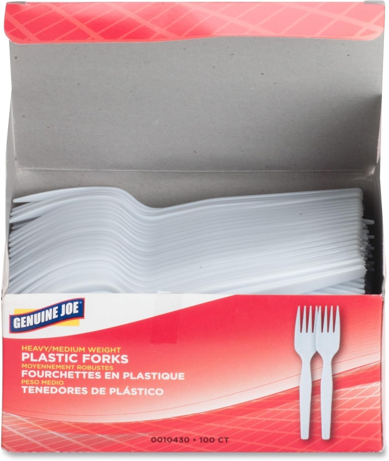 100 Heavyweight Disposable Plastic Forks – Rigid & Flexible for Any Occasion
