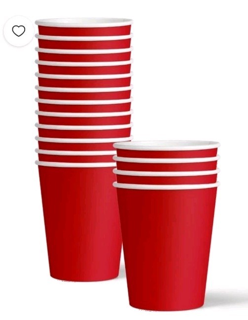 Solid Red Birthday Party Supplies Set Plates Napkins Cups Tableware Kit for 16