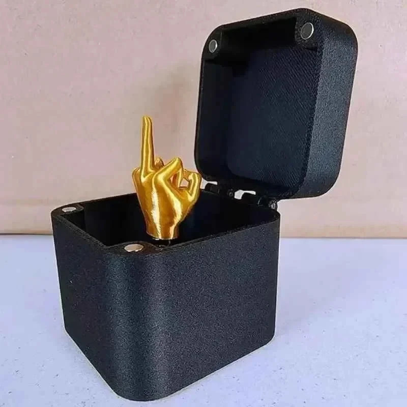 Funny Prank Gift Box Pop Up Middle Finger Joke Gag Surprise for Friends