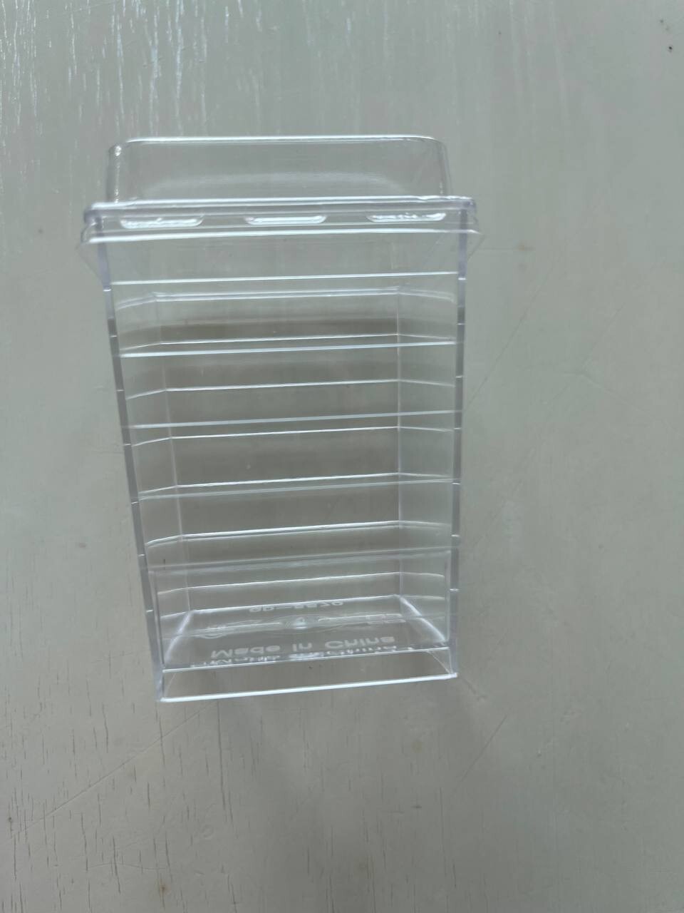 Mini Dessert Cups, 5.4oz Disposable Square Cups Clear Plastic with Lids