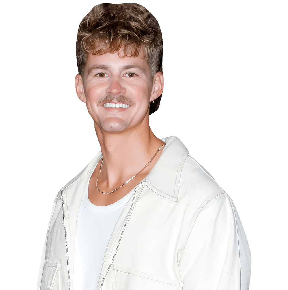 Forrest Frank (White Outfit) Half Body Buddy Cutout
