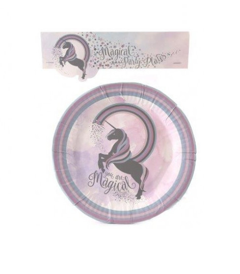 Unicorn Party Packs You are magical 12 Plates 12 Cups Pink Purple Party Events