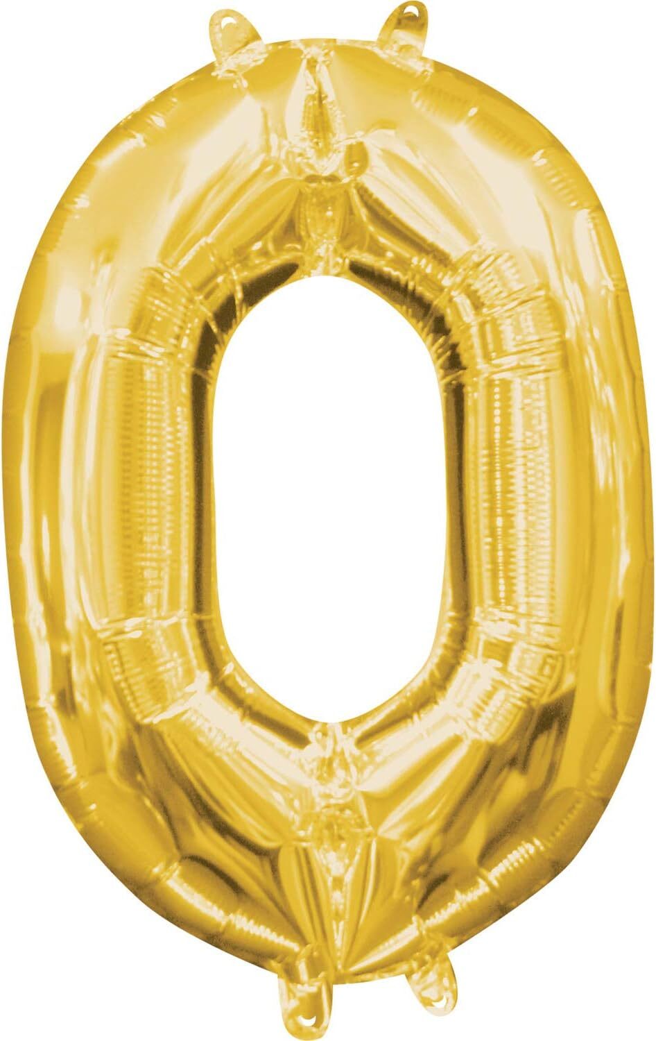Gold Foil 16″ Mylar Balloon Solid Color Theme Birthday Party Decoration NUMBER 0