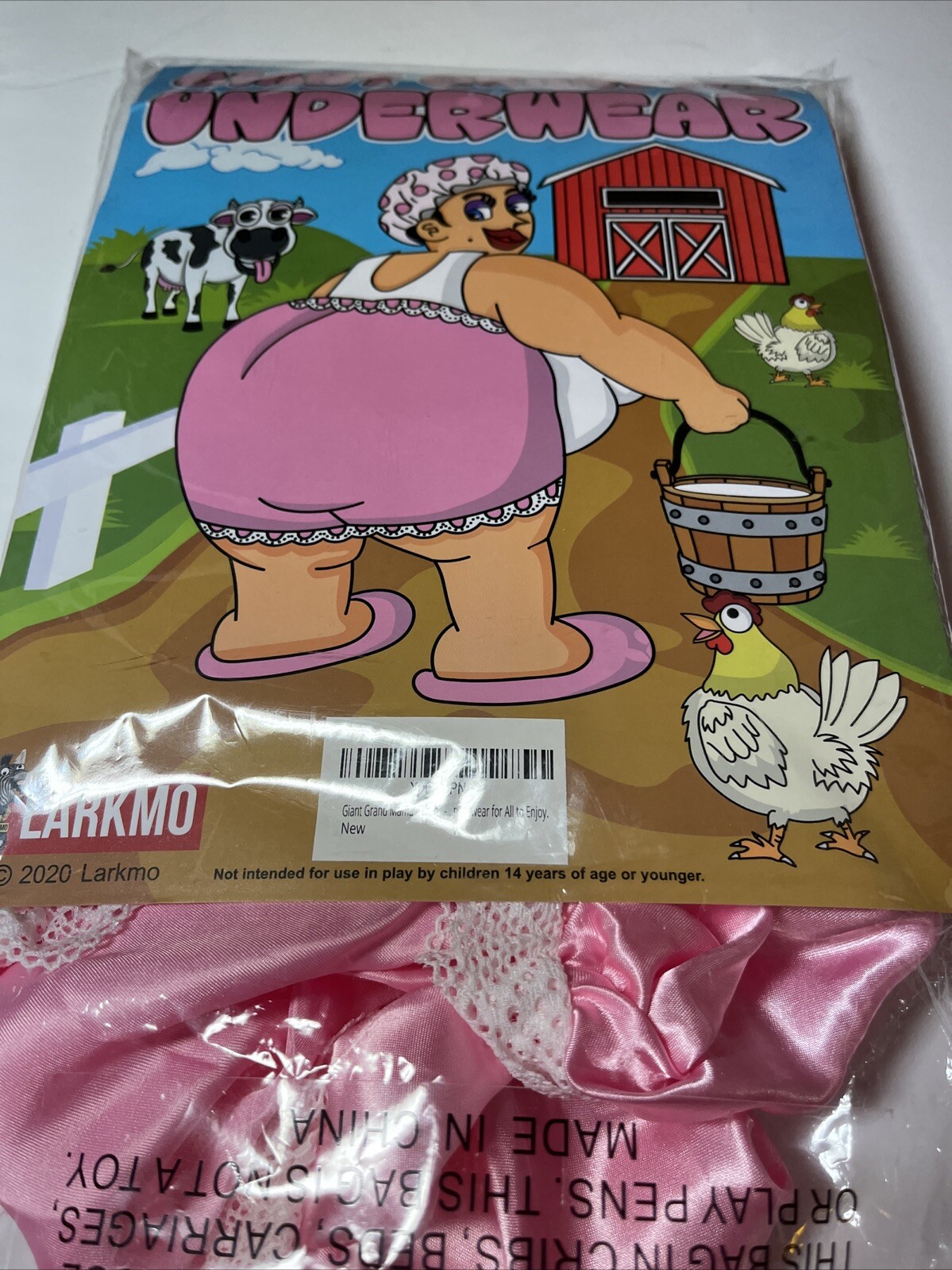 2020 Larkmo Giant Grandma Underwear Prank Gag Funny Joke NEW in Pack