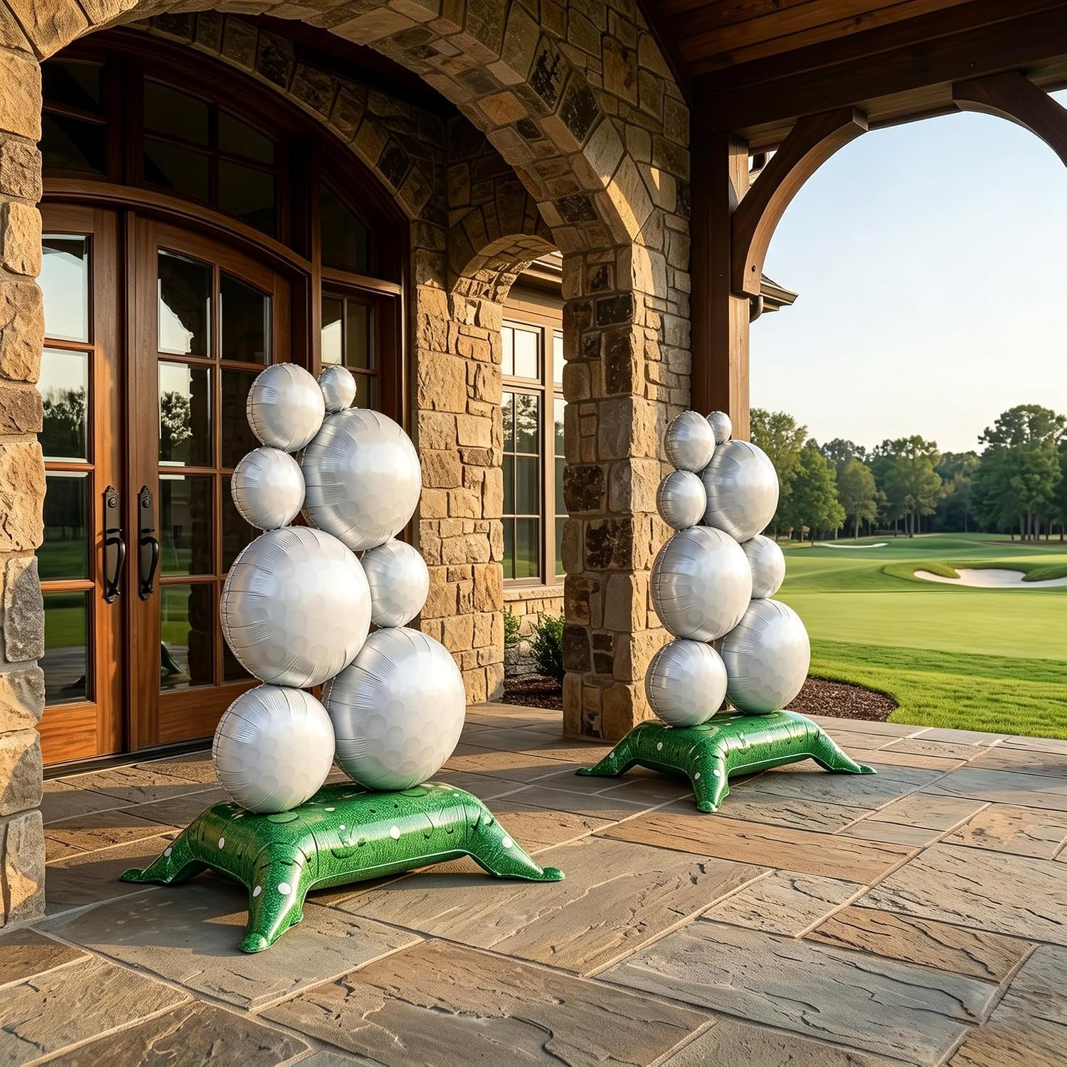 2 Pcs Self Standing Golf Balloons, 59In Large Golf Birthday Foil Balloons | Spor
