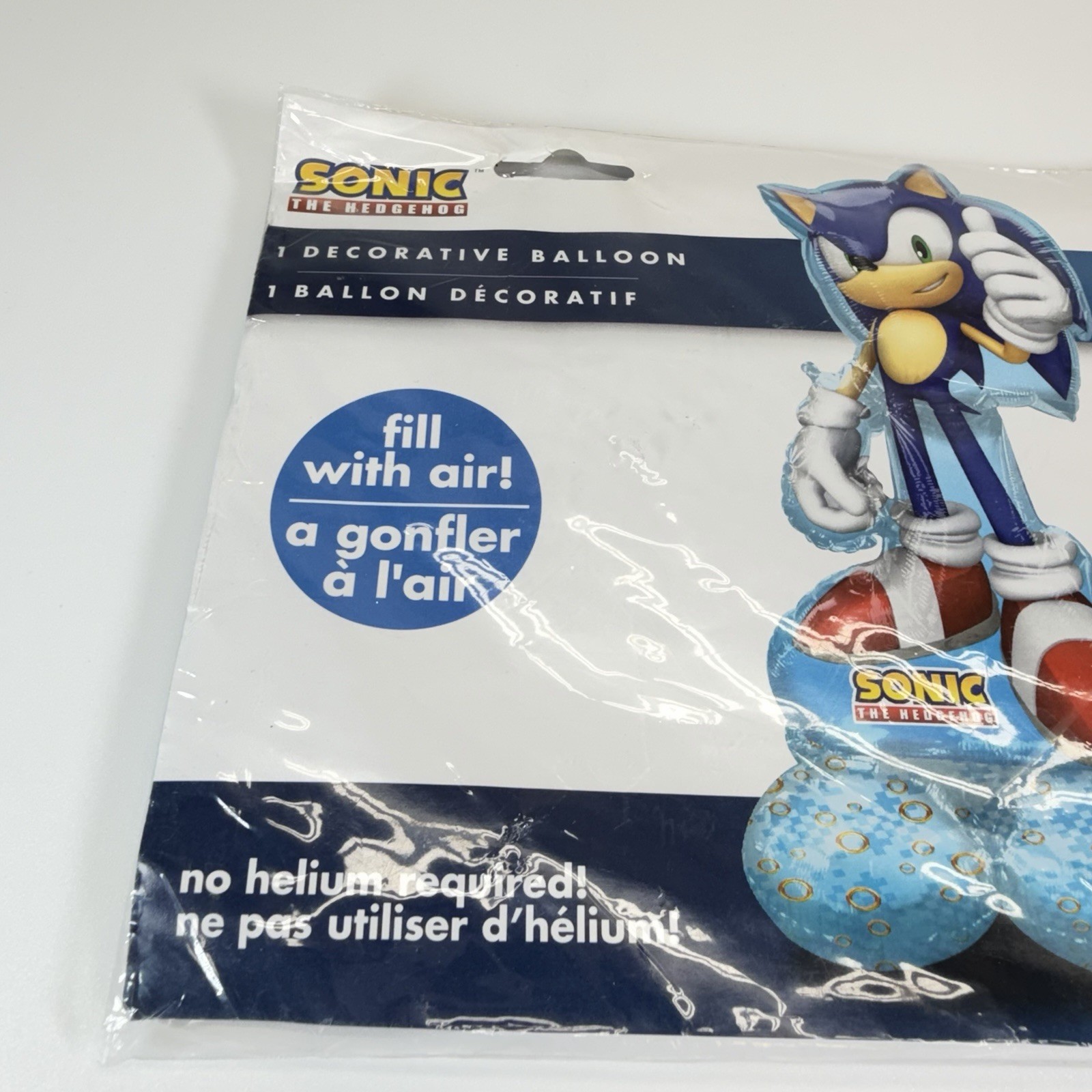 Sonic The Hedgehog 53” Balloon Air-Fill Only Airloonz Birthday Party Decoration