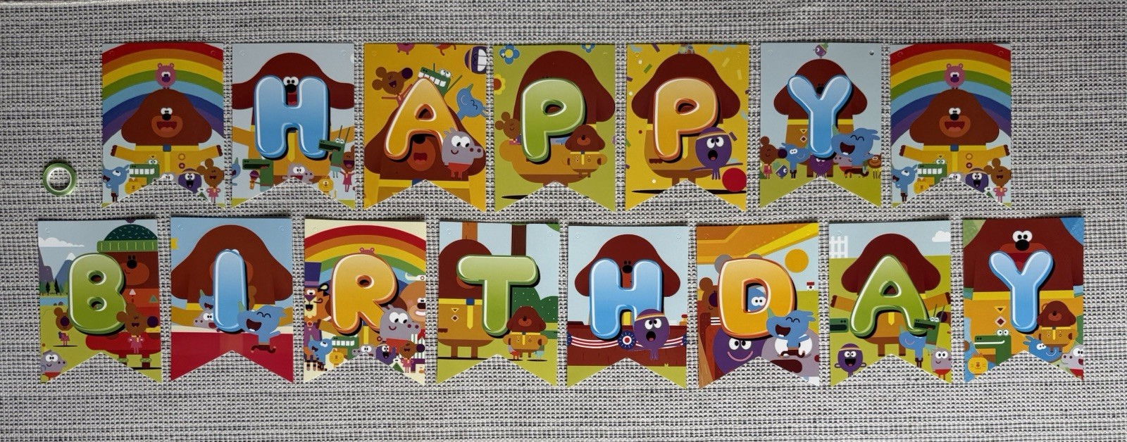 NEW 46Pcs Hey Duggee Happy Birthday Party Decor Banner Cake Toppers Balloons